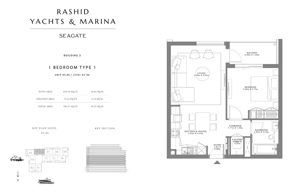 Type 1, Unit 05,06, Level 02-06 Building 3